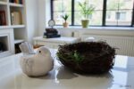 Ptaszek w gnieździe – dekoracyjny tealight sojowy - obrazek 3
